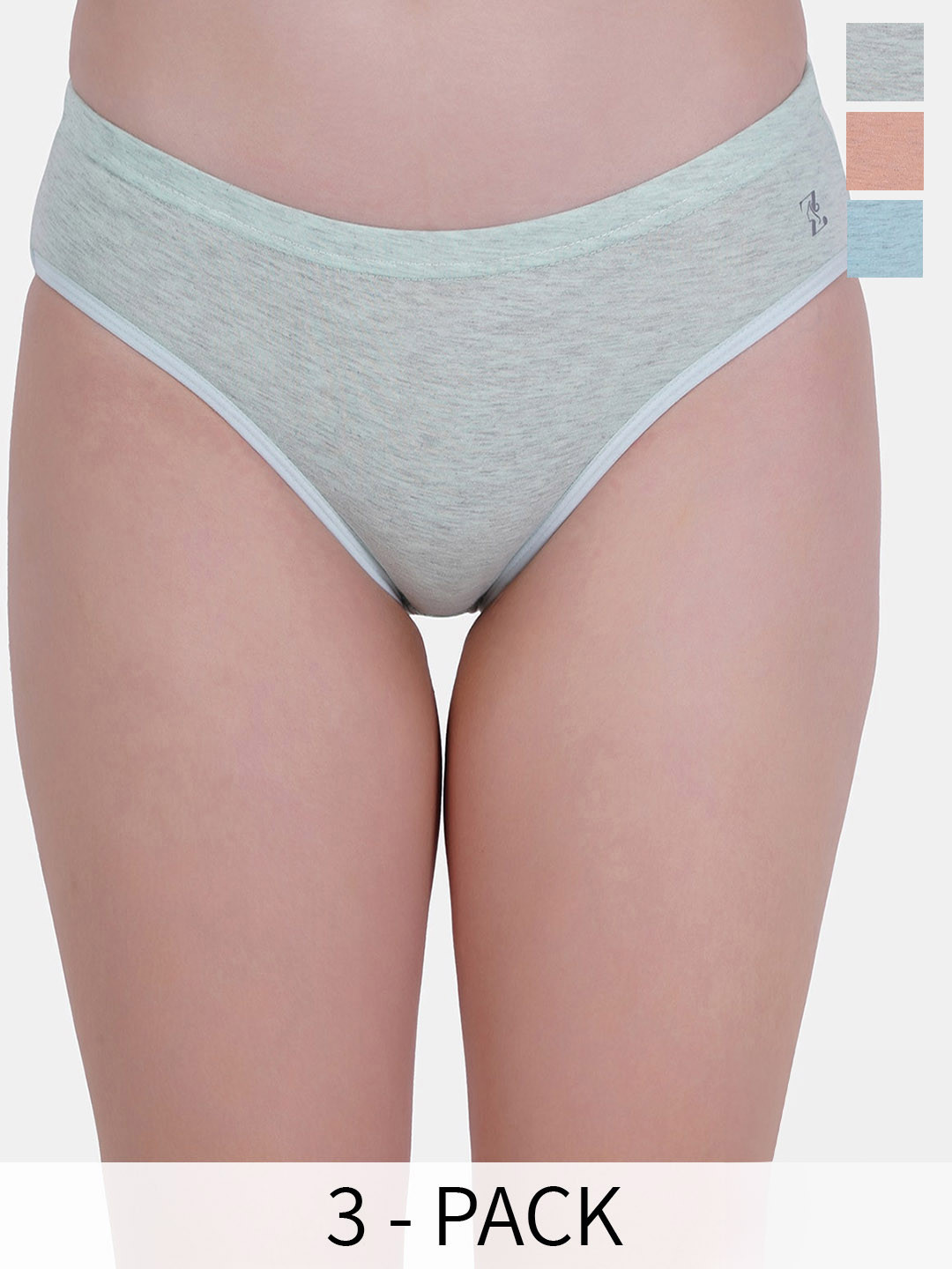 

Reveira Pack Of 3 Assorted Hipster Briefs