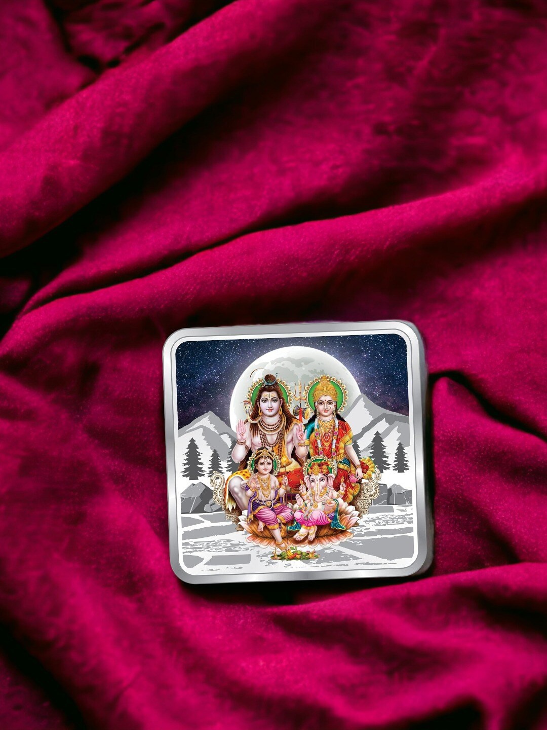 

Taraash Shiv Parivar 999 Silver Coin-20gm