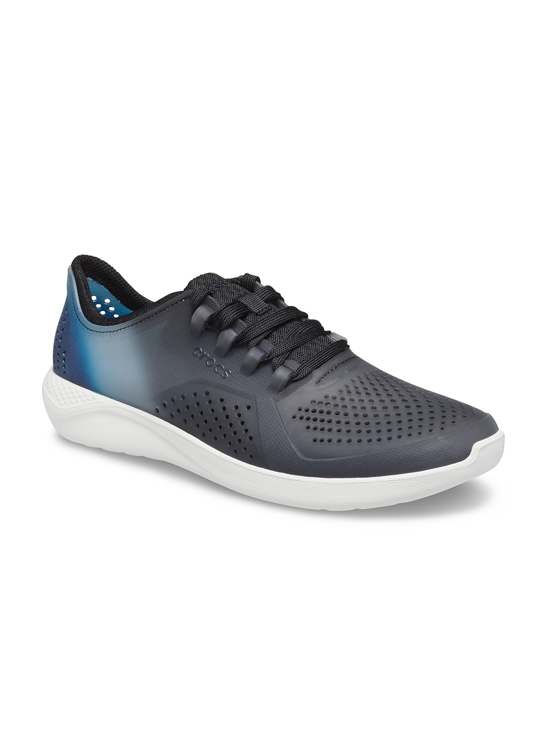 

Crocs Men Perforated Croslite Sneakers, Black