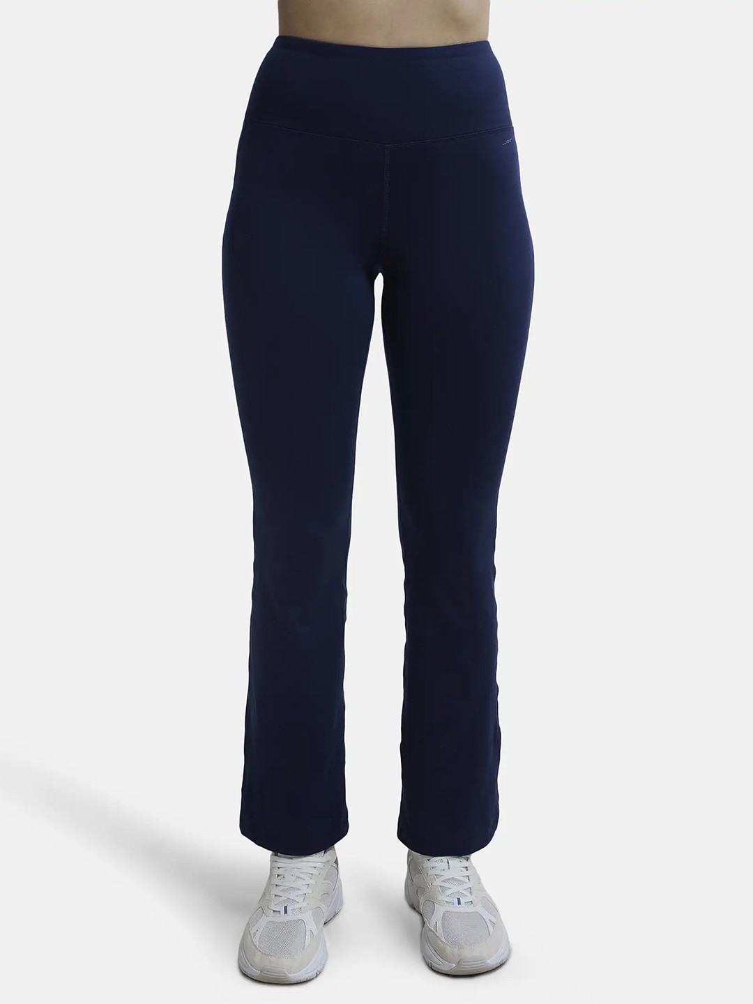 

Jockey Microfiber Stretch Regular Fit Flared Pant with StayFresh Treatment-MW77, Blue