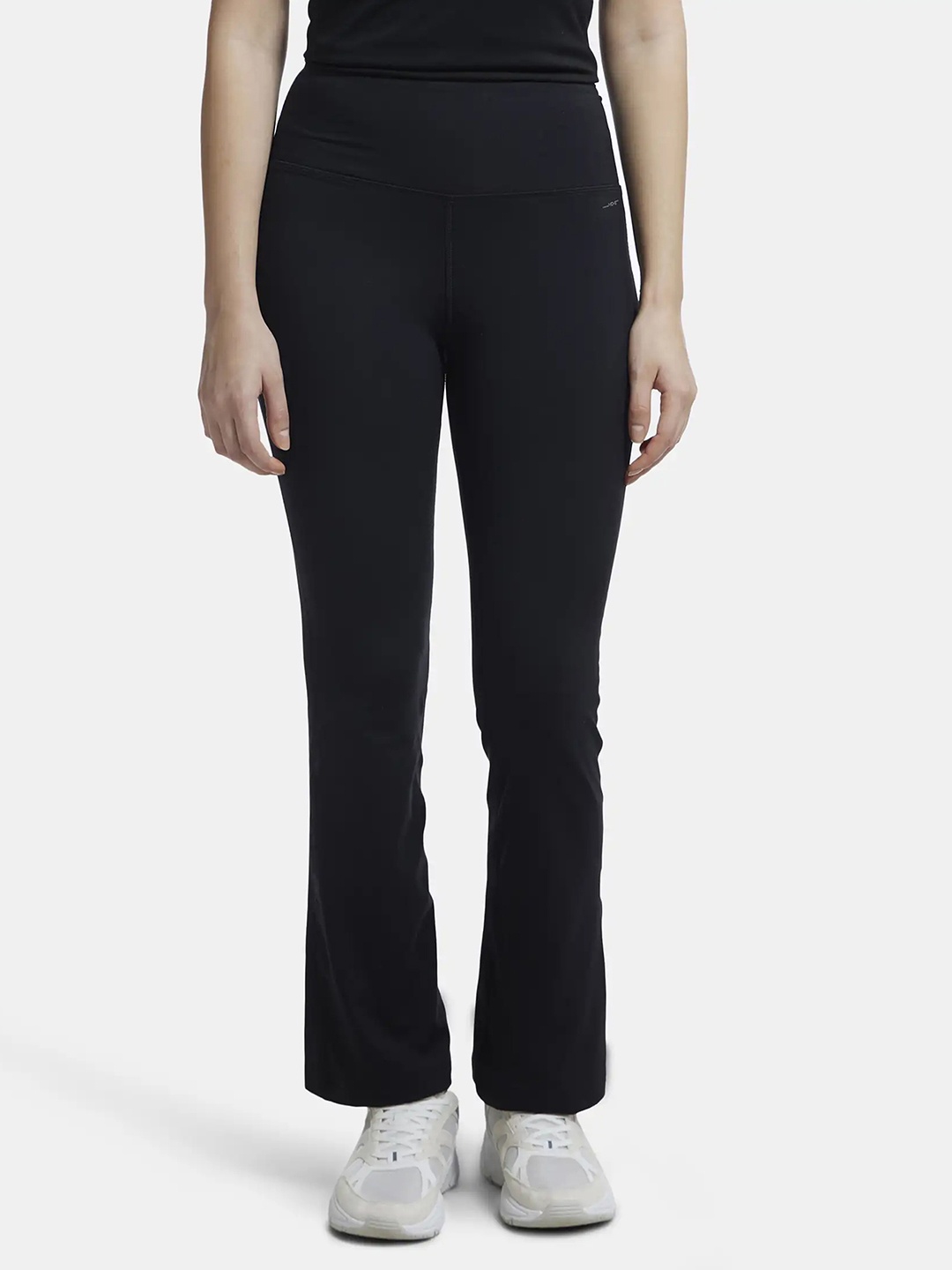 

Jockey Microfiber Stretch Regular Fit Flared Pant with StayFresh Treatment-MW77, Black