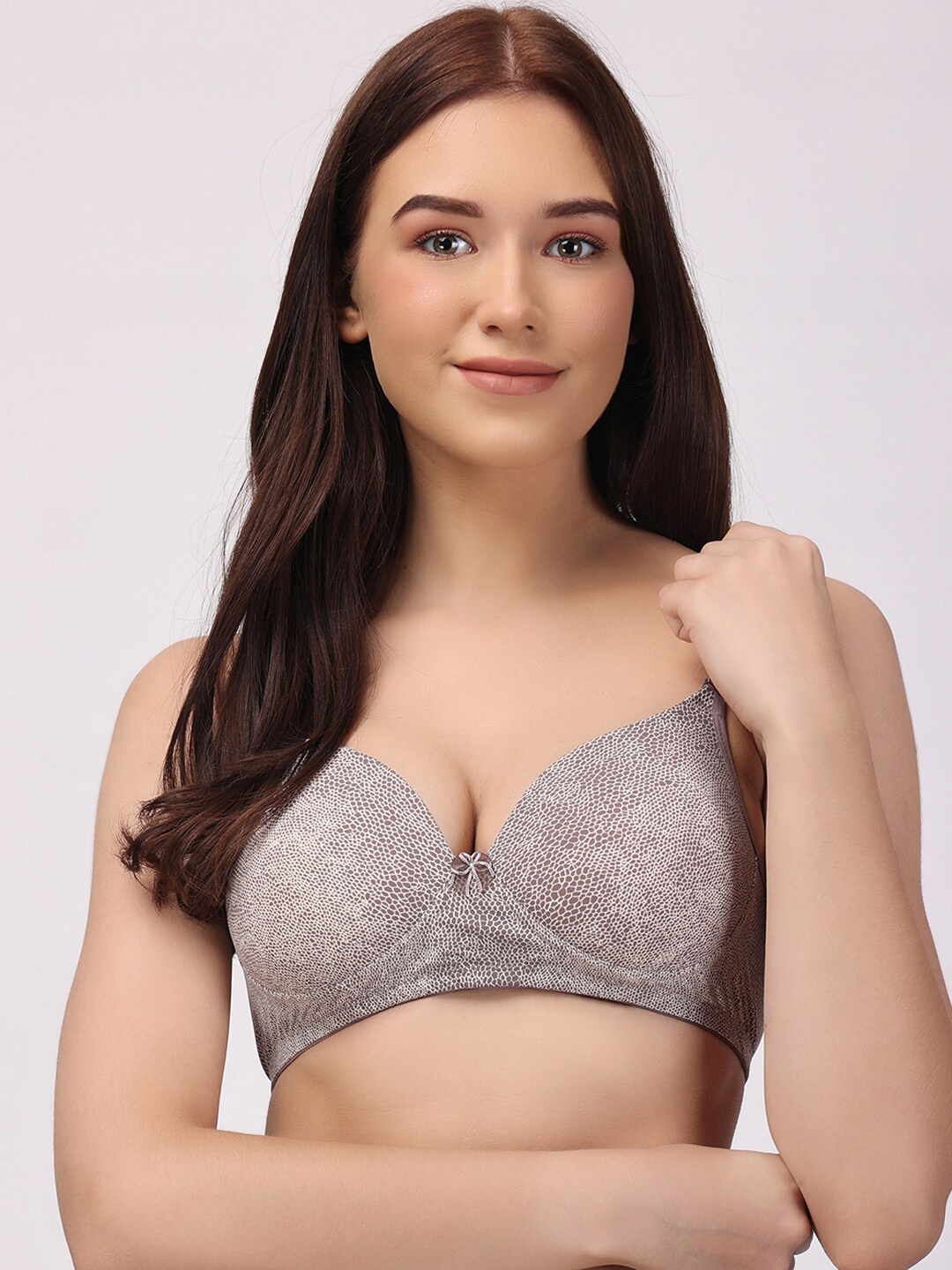 

Floret Animal Printed Cotton T-shirt Bra - Full Coverage Lightly Padded, Assorted