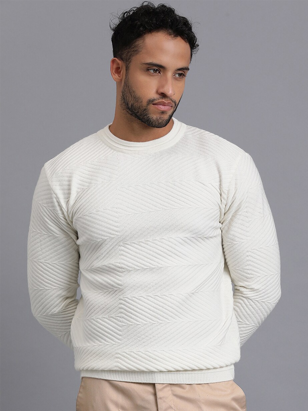 

JAVINISHKA Cable Knit Woollen Pullover, White