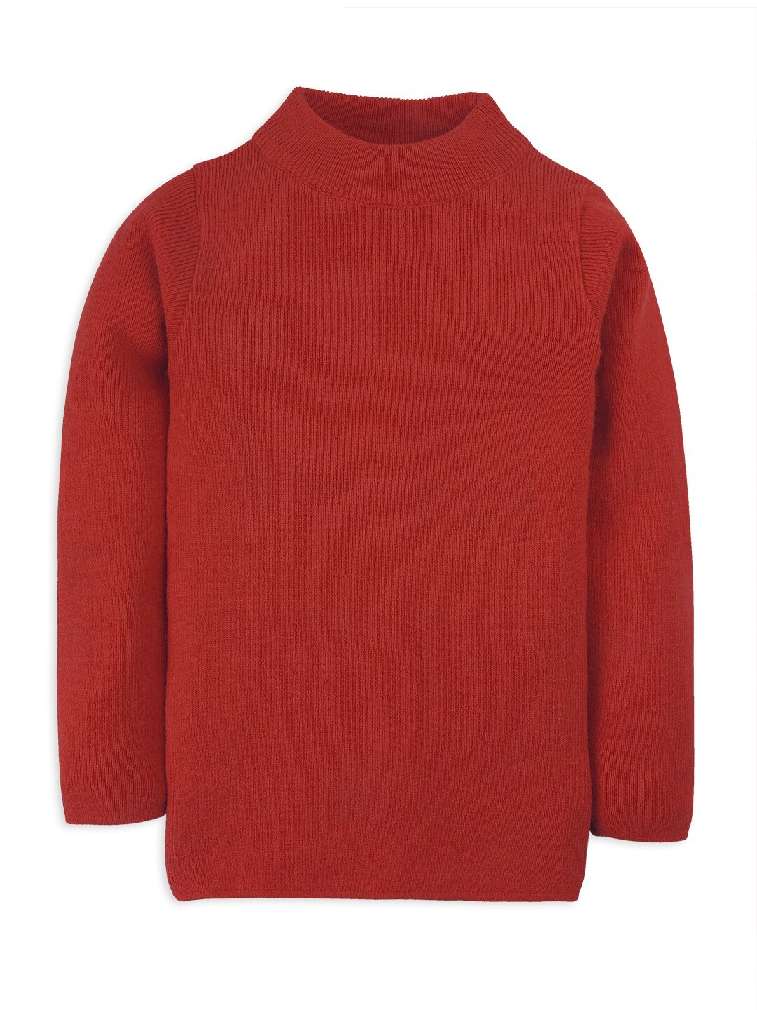 

RVK Kids High Neck Long Sleeves Pullover Sweater, Maroon