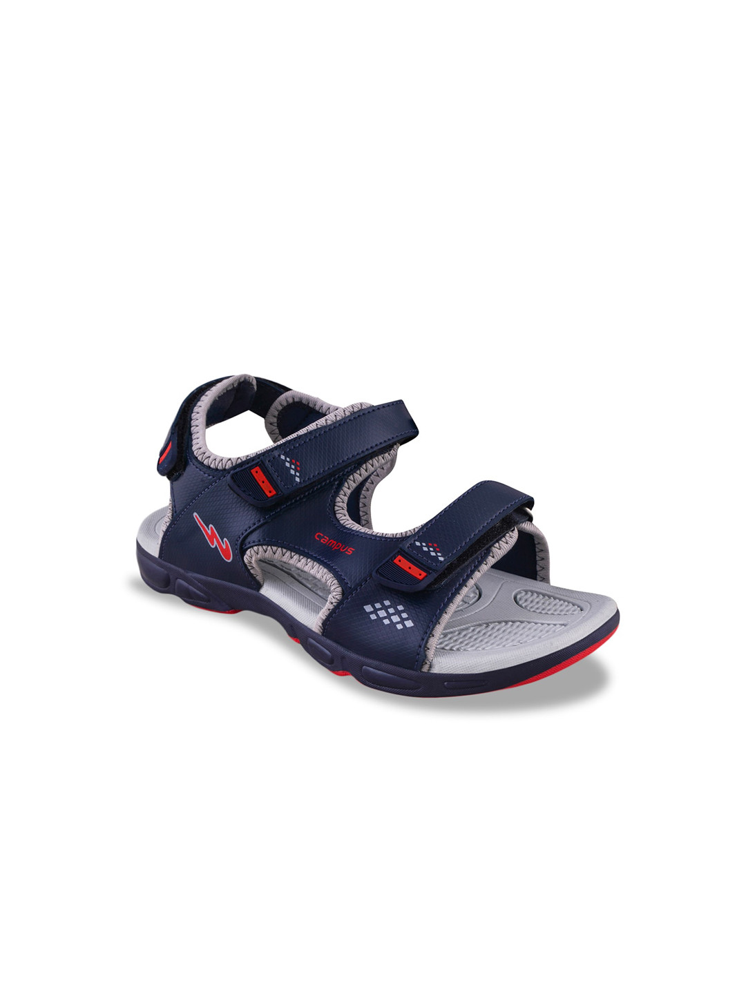 

Campus Kids Printed Sports Sandals, Navy blue