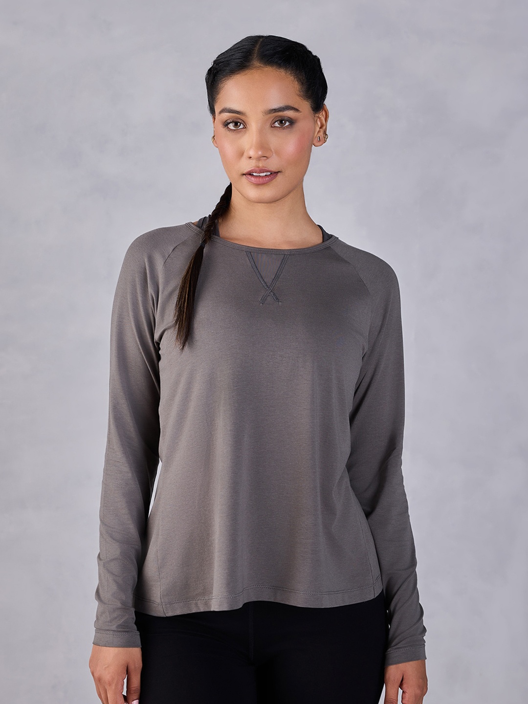 

KICA Round Neck Anti Odour Sports T-shirt, Grey