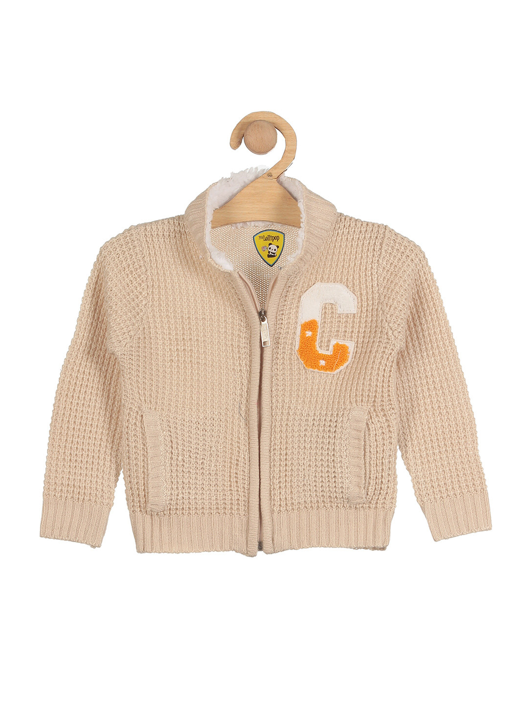

Lil Lollipop Kids Embroidered Cardigan, Cream