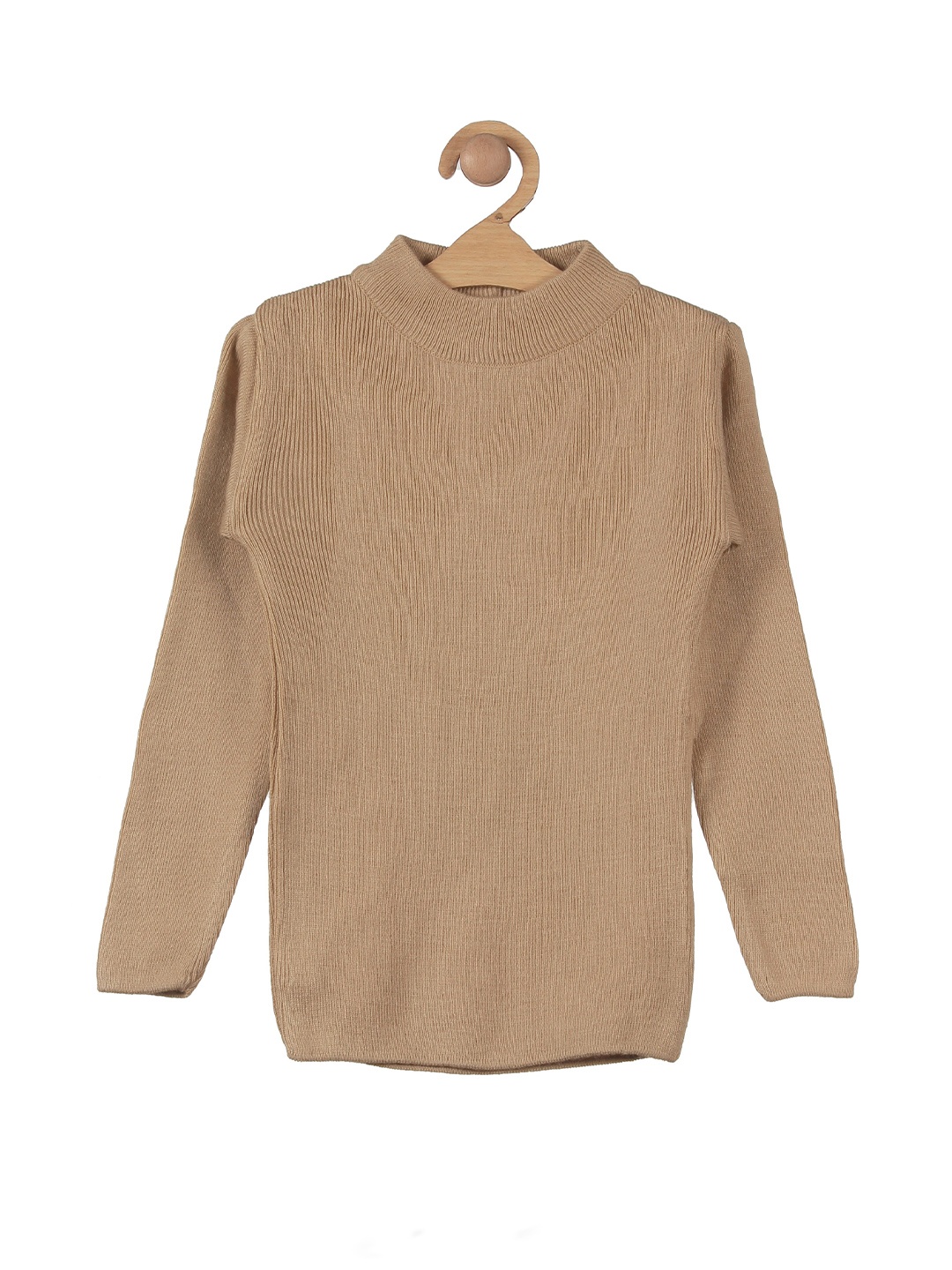

Lil Lollipop Kids Ribbed Acrylic Pullover, Beige