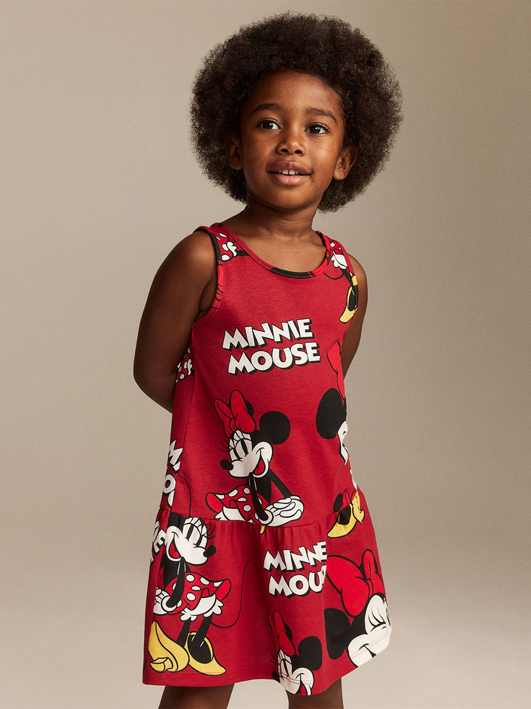 

H&M Girls 2-Pcs Printed Cotton Dresses, Red