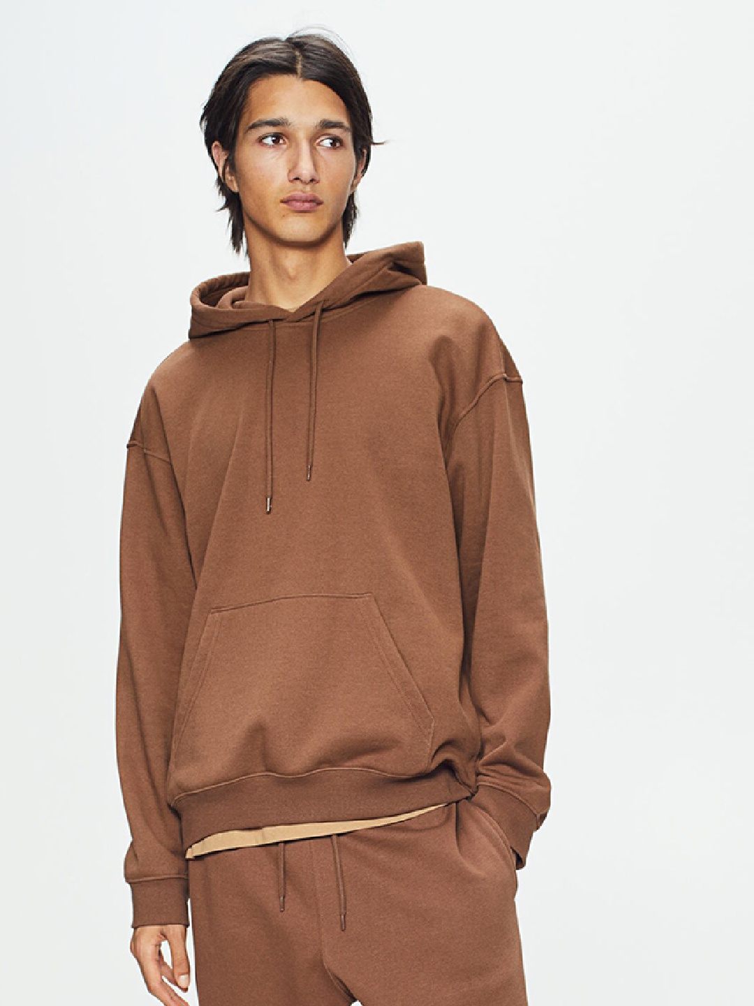 

H&M 2-Piece Relaxed Fit Sweatshirt Set, Brown