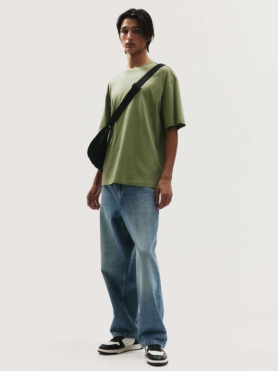 

H&M Loose Fit T-Shirt, Green
