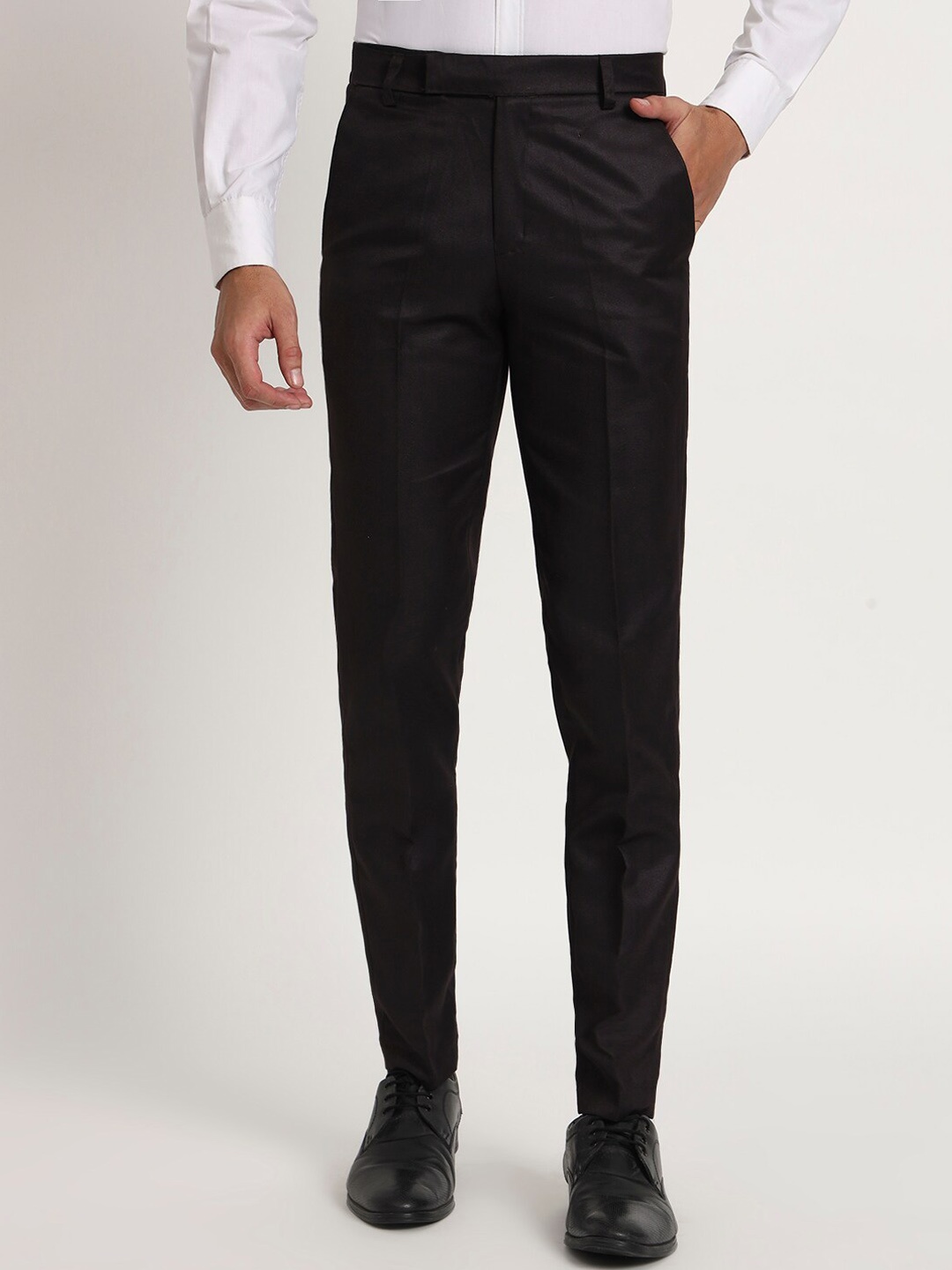 

Aristitch Men Mid-Rise Relaxed Fit Formal Trousers, Purple