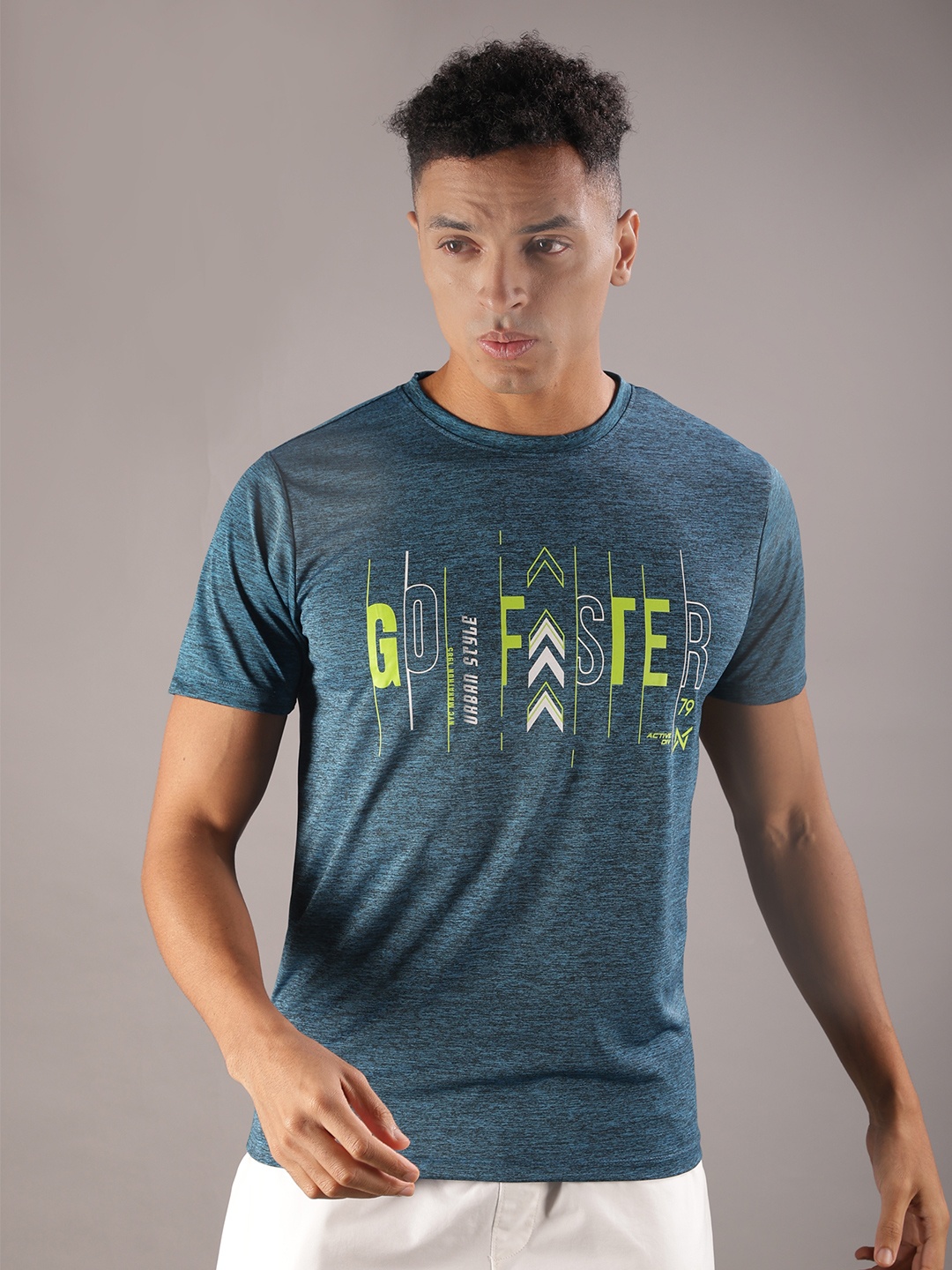 

Force NXT Printed Anti-Viral Anti-Odour Cool Sports T-Shirt, Teal