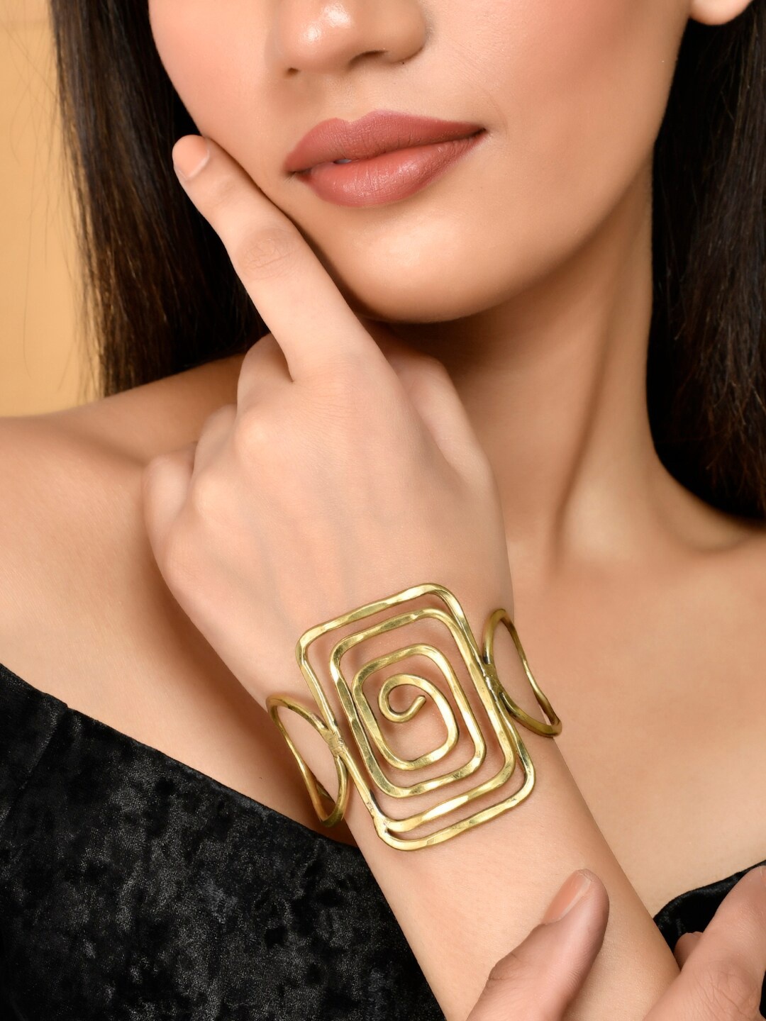 

Infuzze Gold-Plated Cuff Bracelet