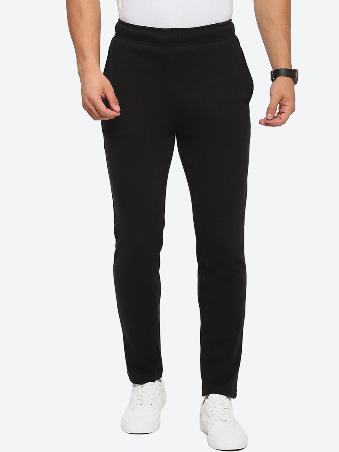 

2Bme Men Mid-Rise Track Pants, Black