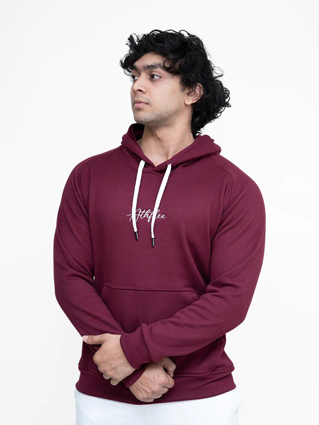 

Athflex Hooded Fleece Pullover Sweatshirt, Maroon