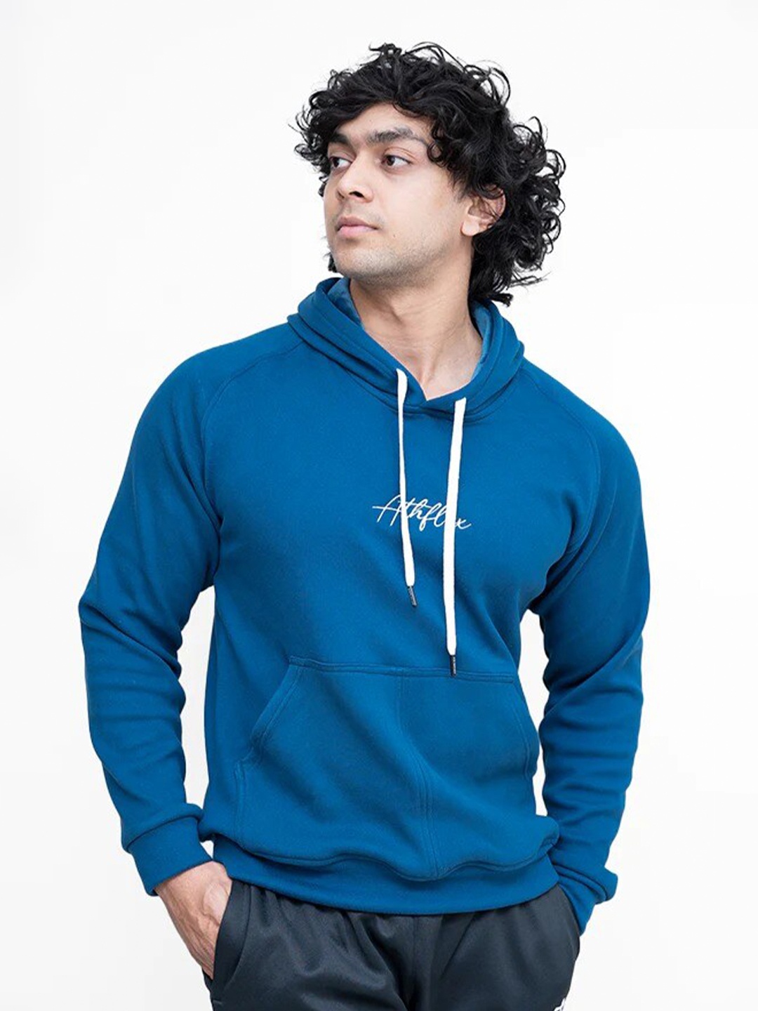 

Athflex Hooded Fleece Pullover Sweatshirt, Blue