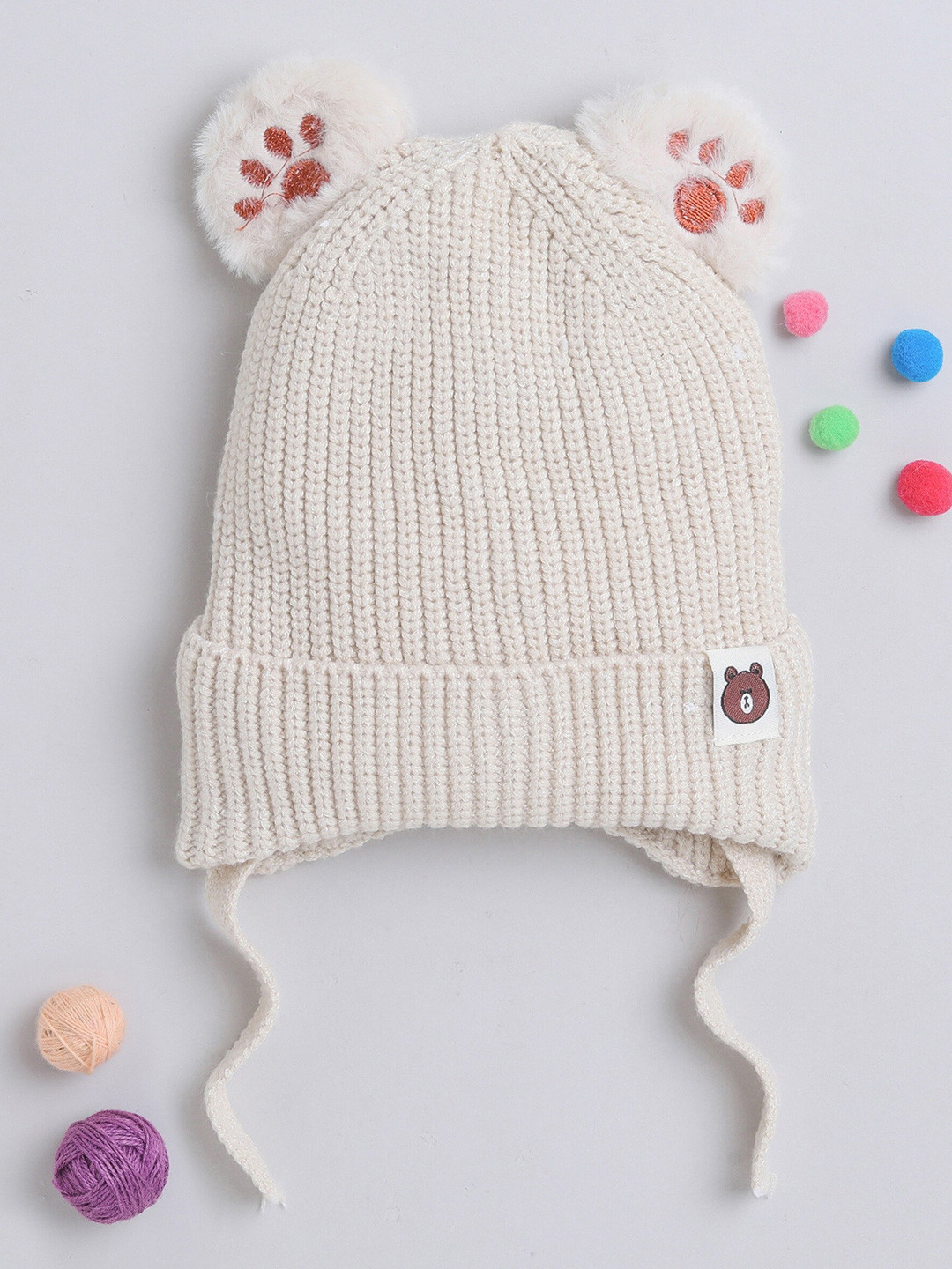 

The Magic Wand Kids Woollen Beanie, Off white