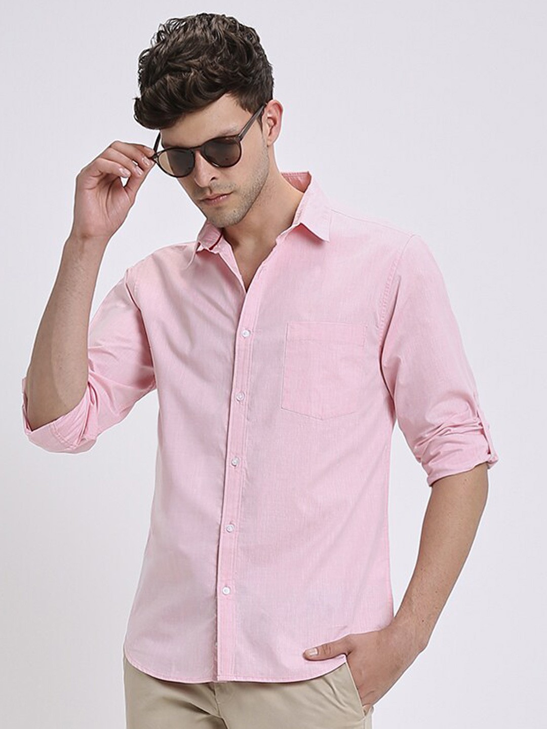 

Dennis Lingo Slim Fit Casual Shirt, Pink