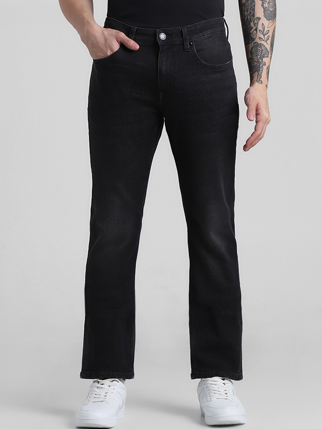 

Jack & Jones Men Clark Clean Look Stretchable Jeans, Black