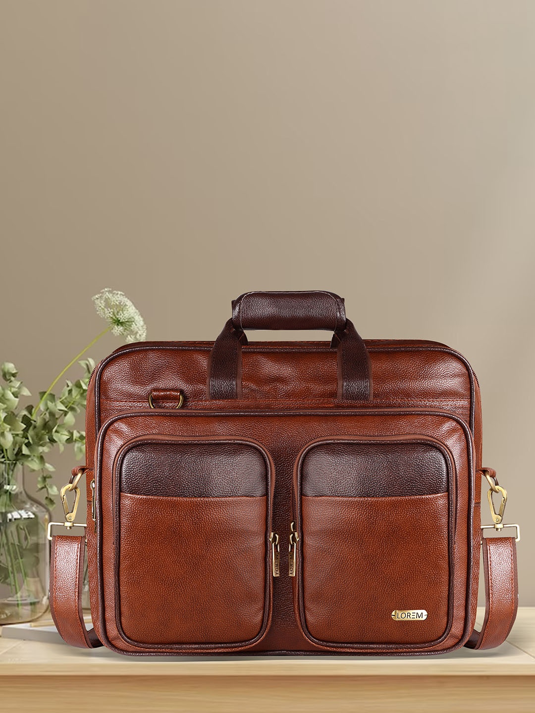 

LOREM Unisex Laptop Bag - Upto 16", Orange