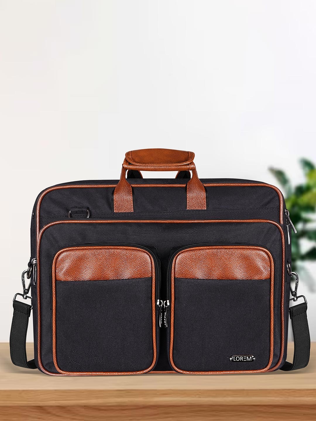 

LOREM Unisex Textured Messenger Bag, Maroon