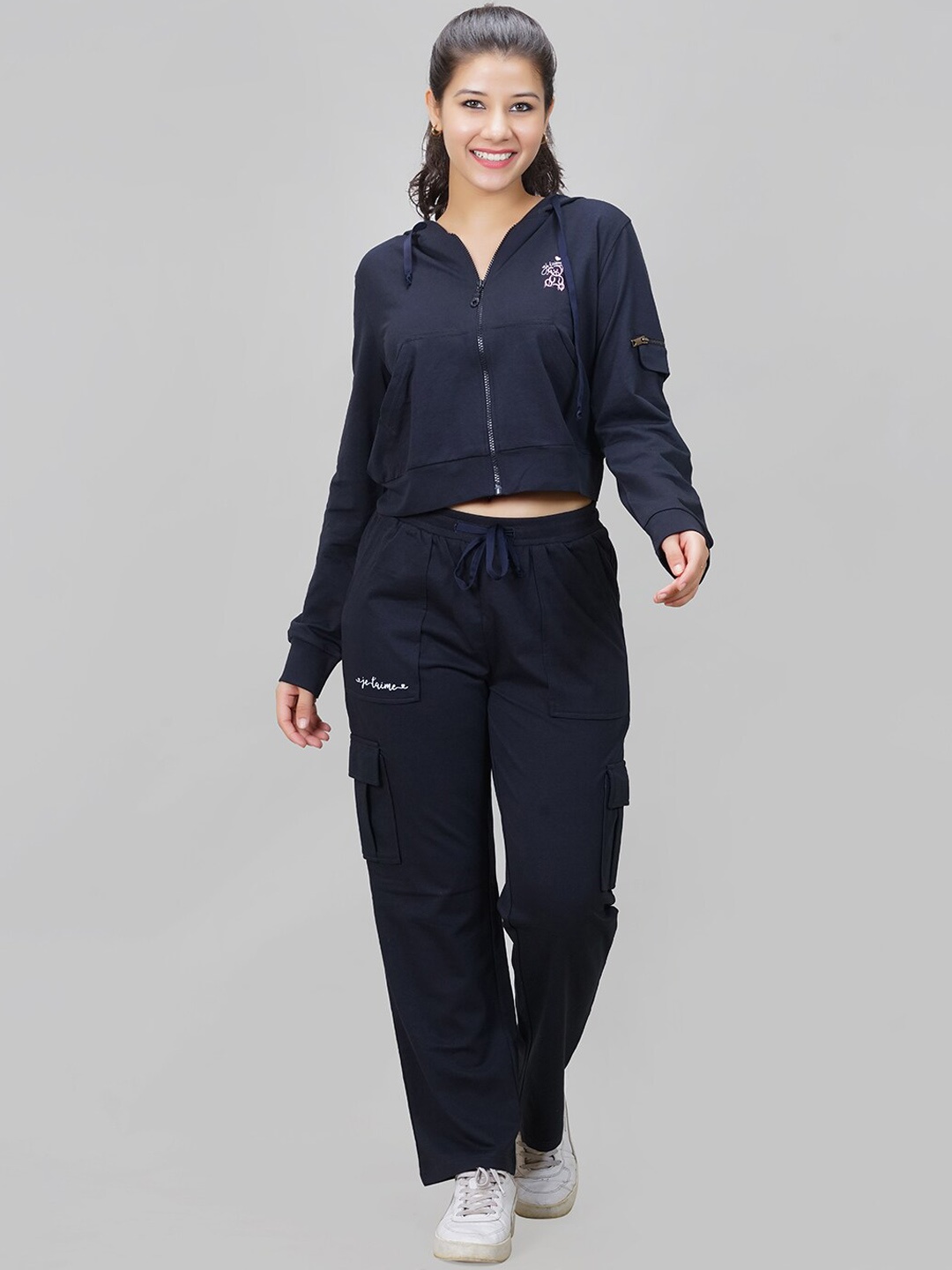 

She N She Hooded Hosiery Co-Ords, Blue