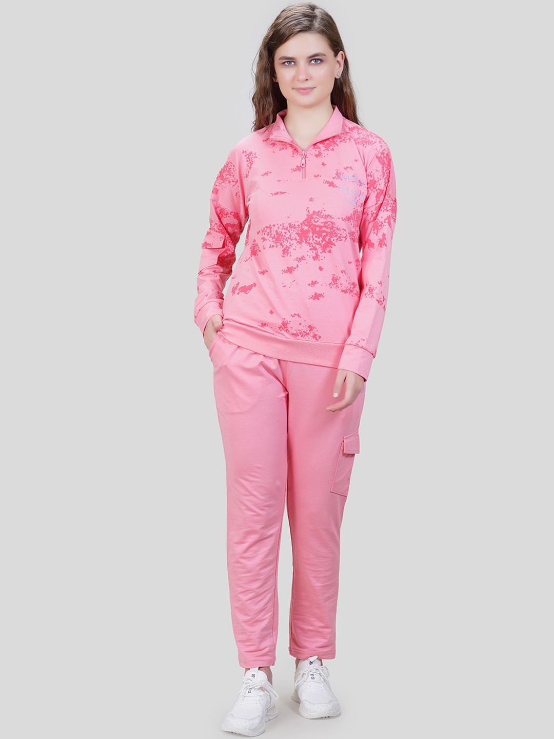 

She N She Hosiery Tie and Dye Co-Ords set, Pink