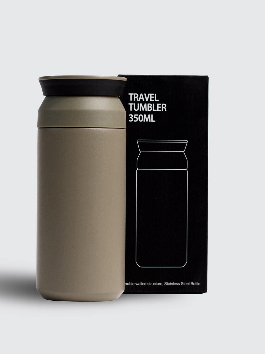 

THE MESSY CORNER Olive Green Stainless Steel Water Bottle 359 ml