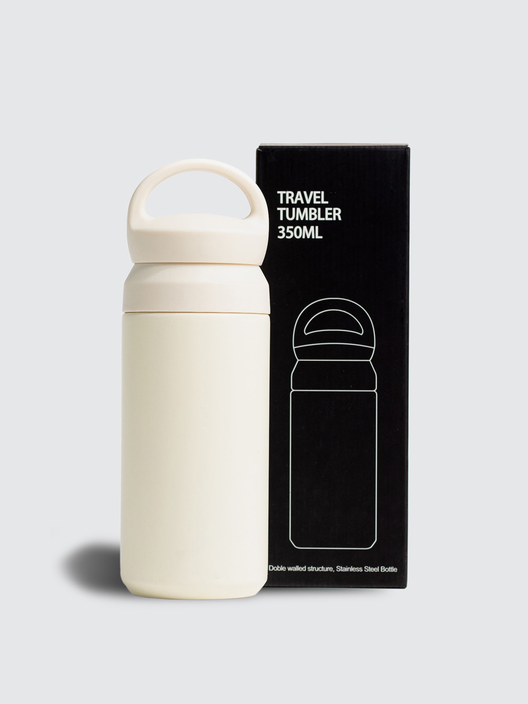 

THE MESSY CORNER White Water Stainless Steel Traveller Bottle - 350ml