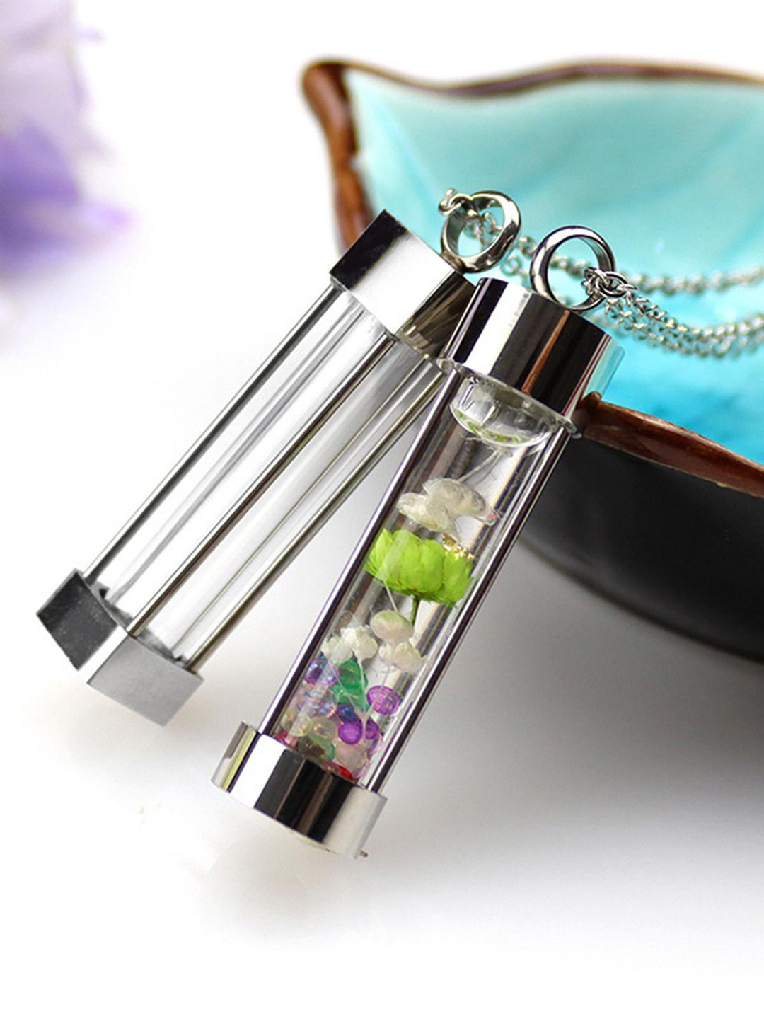 

Lyla Quirky Detail Pendant With Chain, Silver