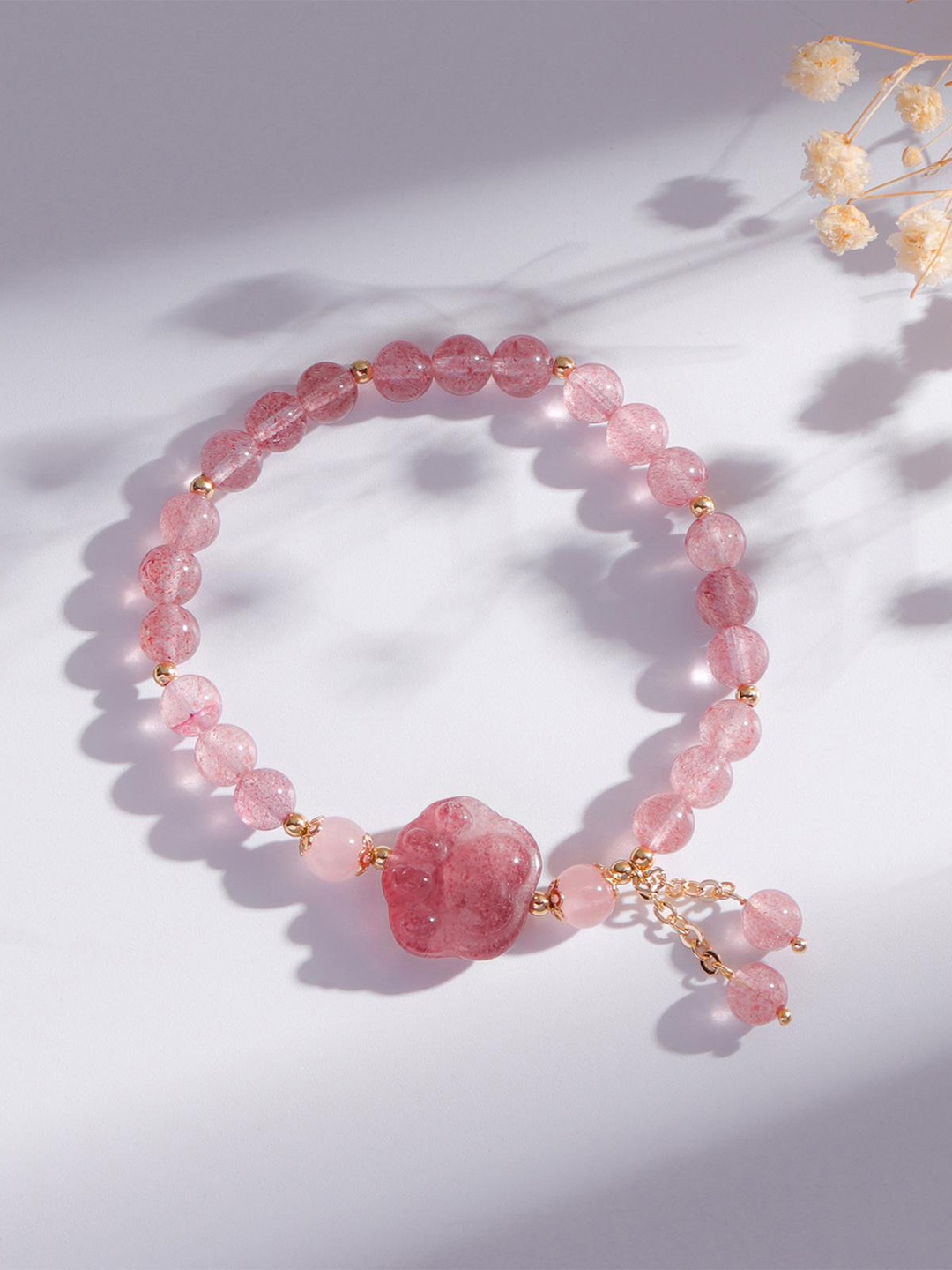 

Lyla Beads Beaded Bracelet, Pink