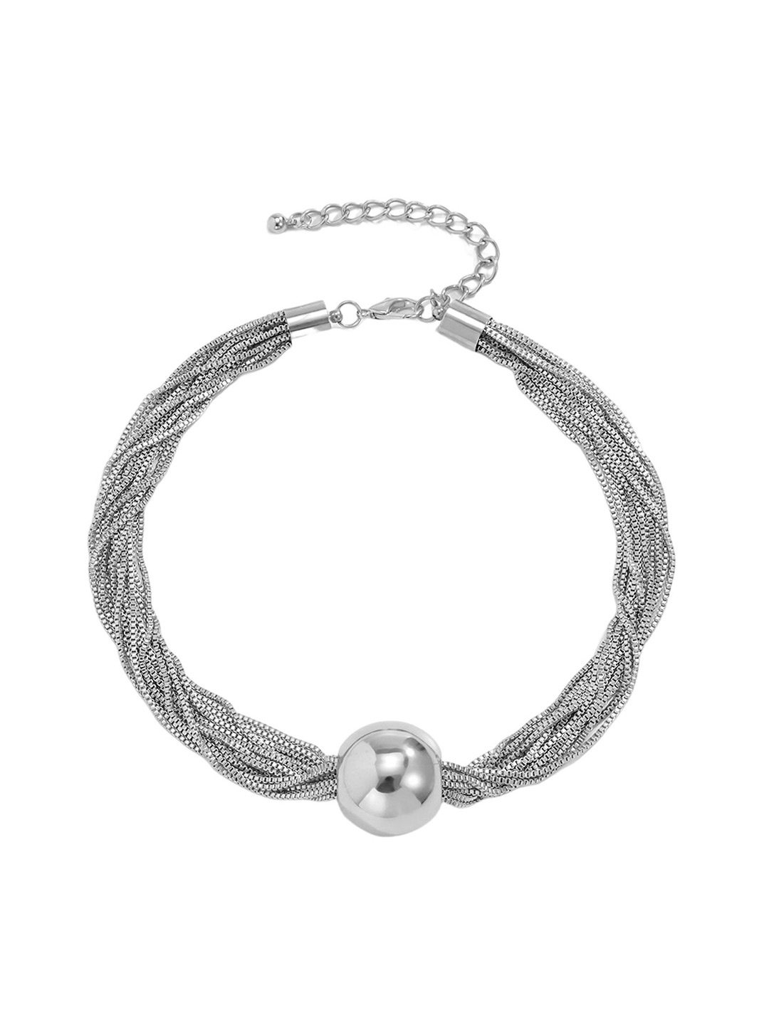 

Lyla Stainless Steel Necklace, Silver
