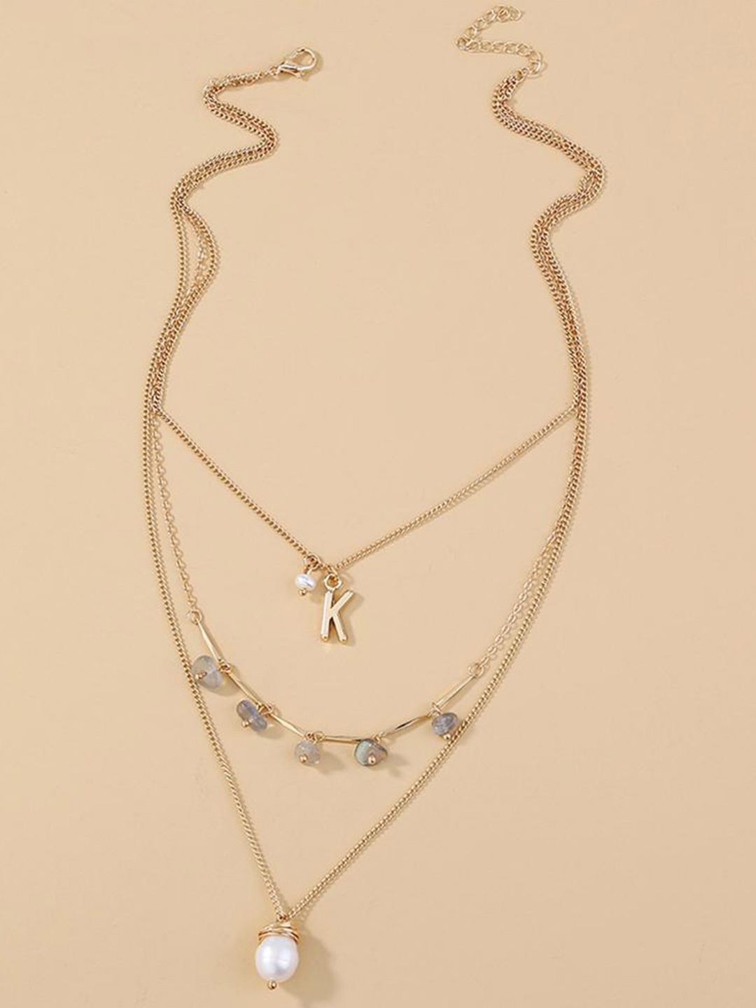 

Lyla Minimal Beaded Necklace, Gold
