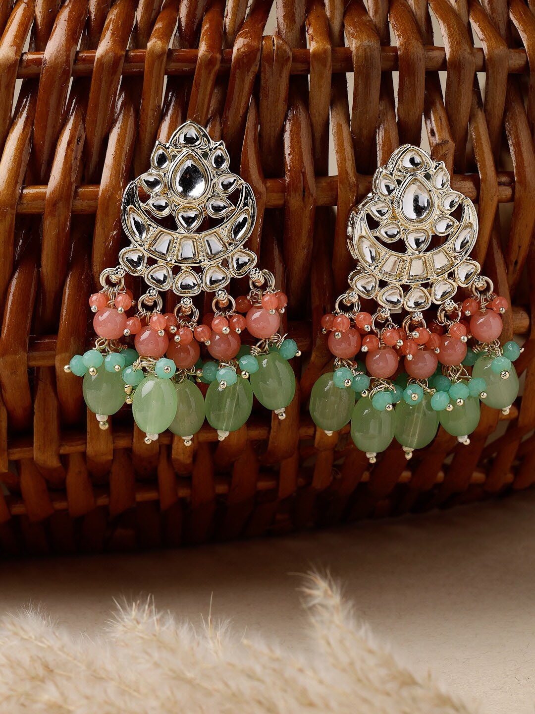 

Sukkhi Gold Plated Kundan Studded Drop Earrings