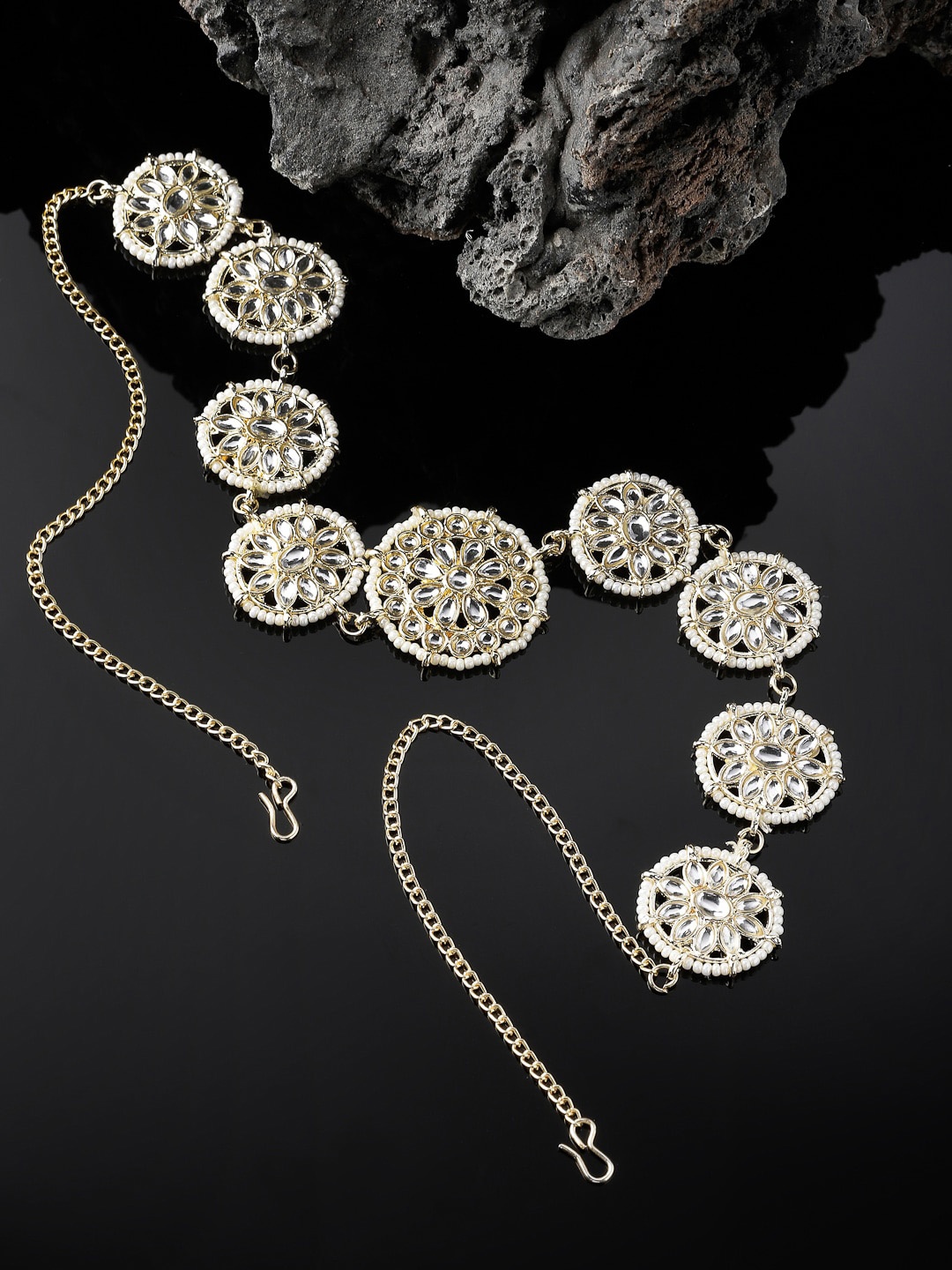 

Sukkhi Gold-Plated Kundan-Studded Sheeshphool