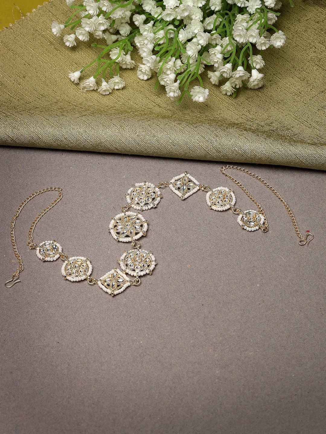 

Sukkhi Gold-Plated Kundan Studded Matha Patti