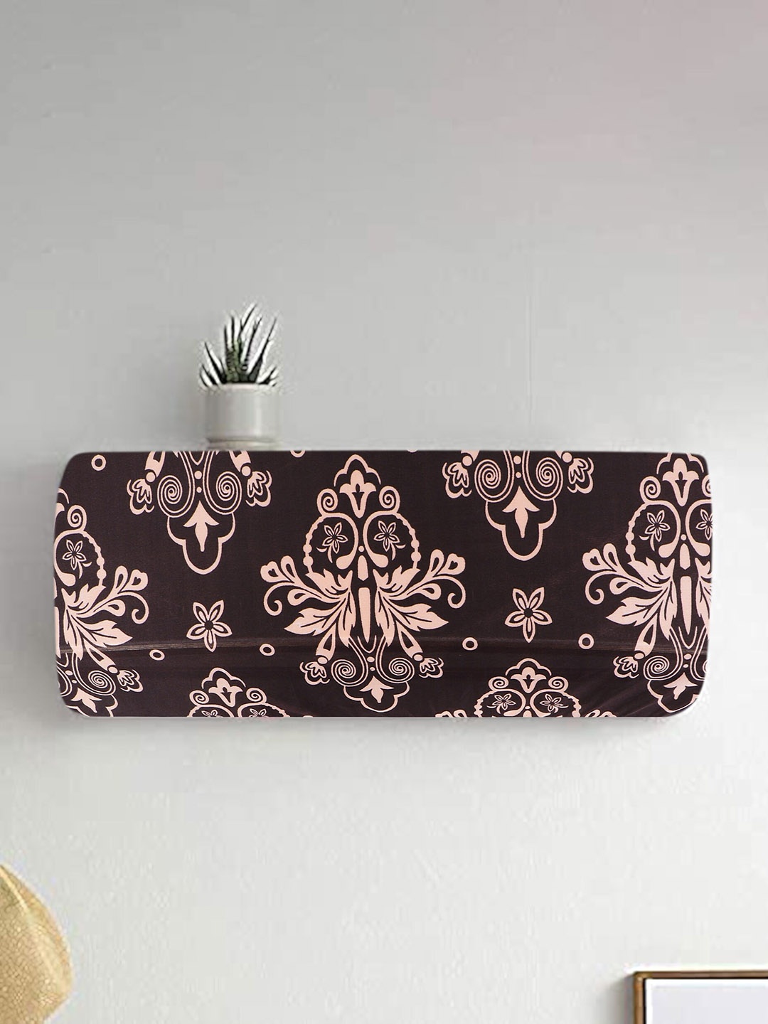 

Dakshya Industries Brown Printed Durable AC Cover