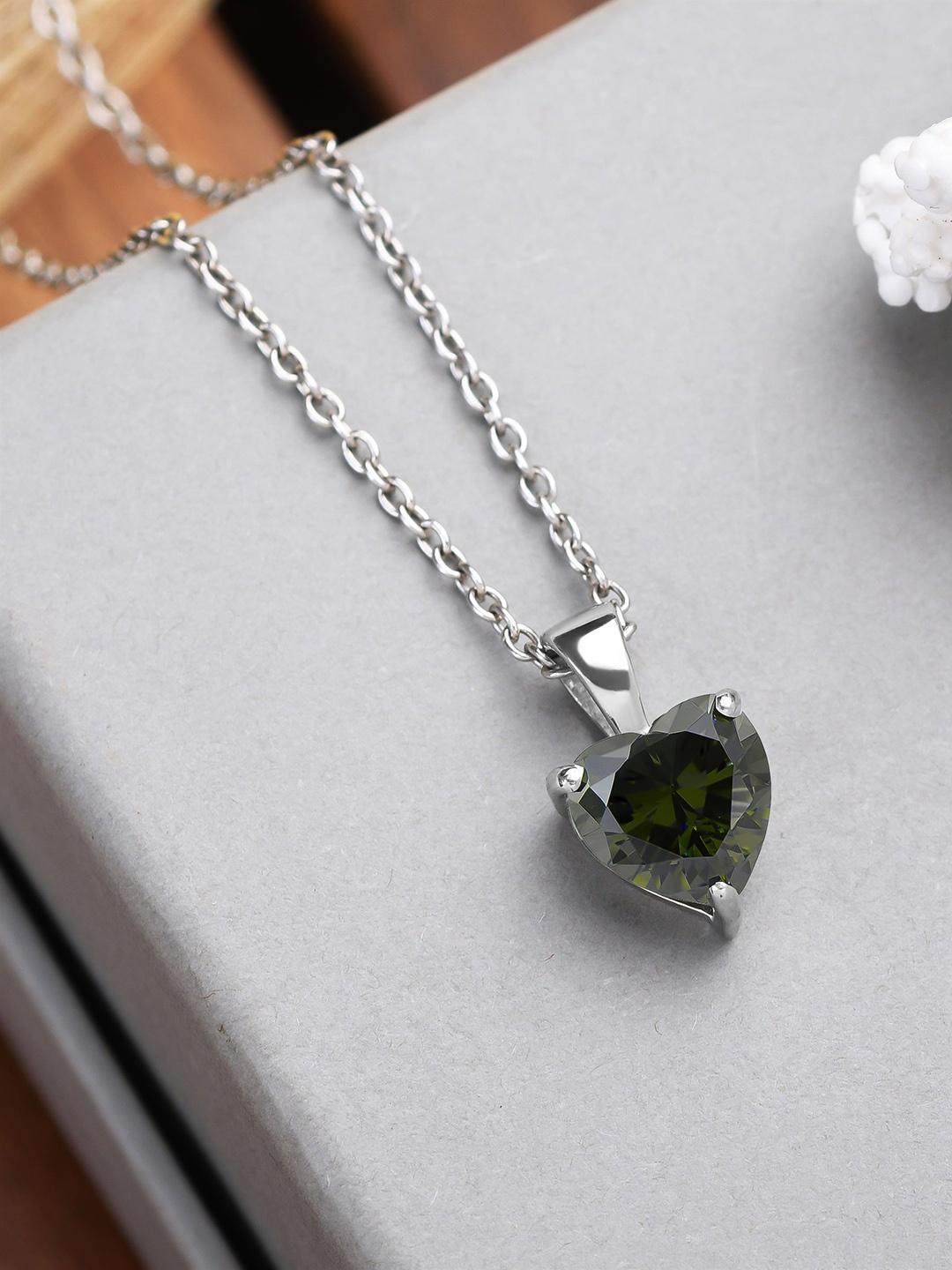 

KUBERBOX 92.5 Sterling Silver Rhodium-Plated Pendant