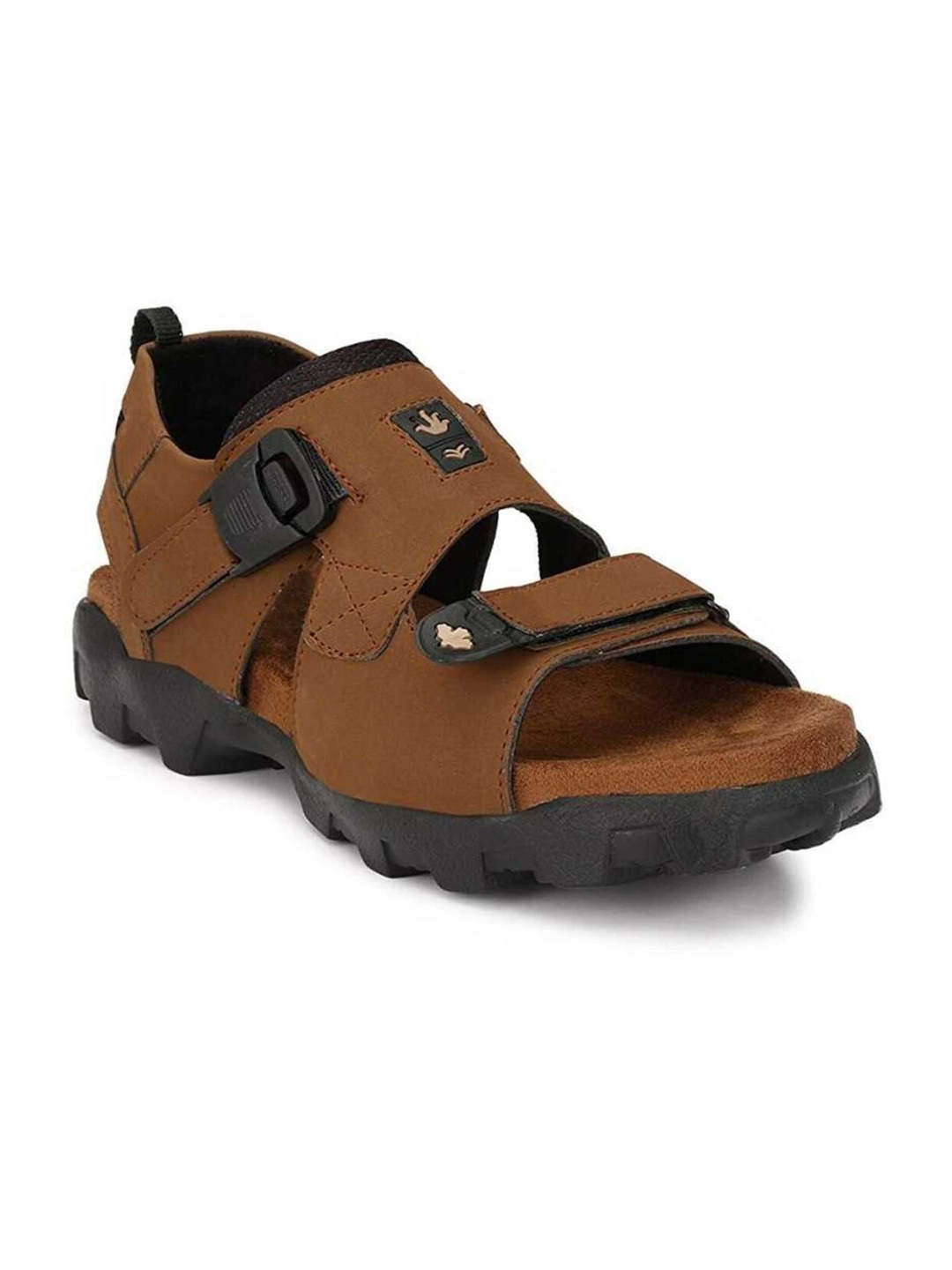 

FOXYFOOT Men Comfort Sandals With Velcro, Tan
