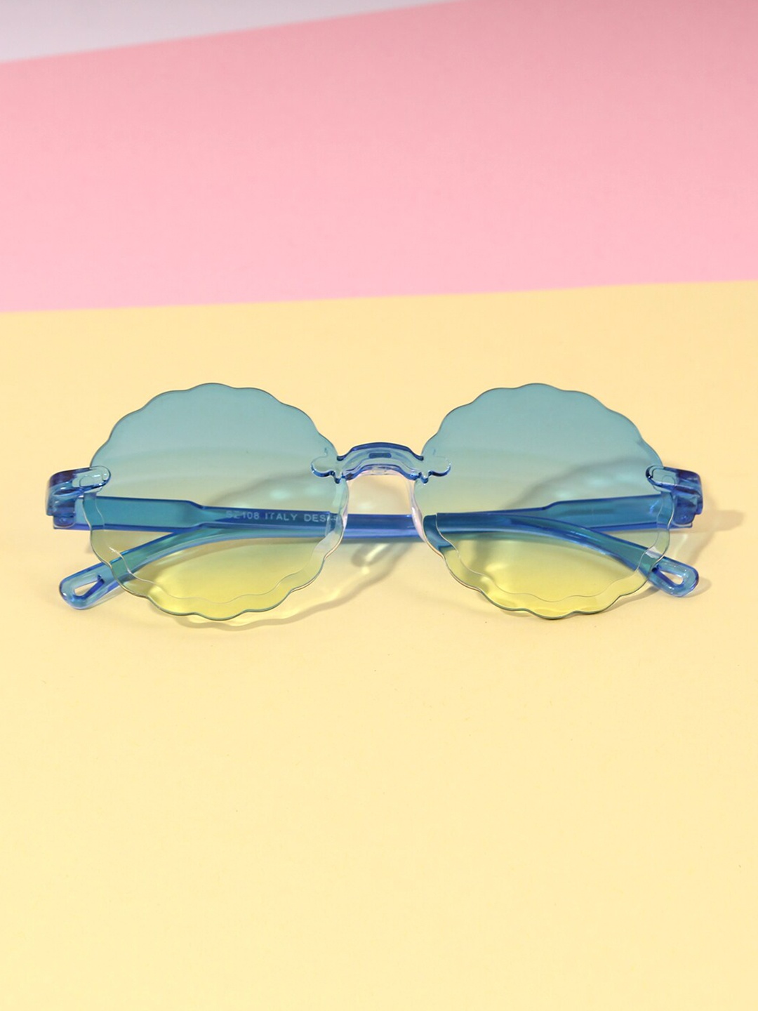 

DukieKooky Kids Round Sunglasses With UV Protected Lens DKSG430C, Blue