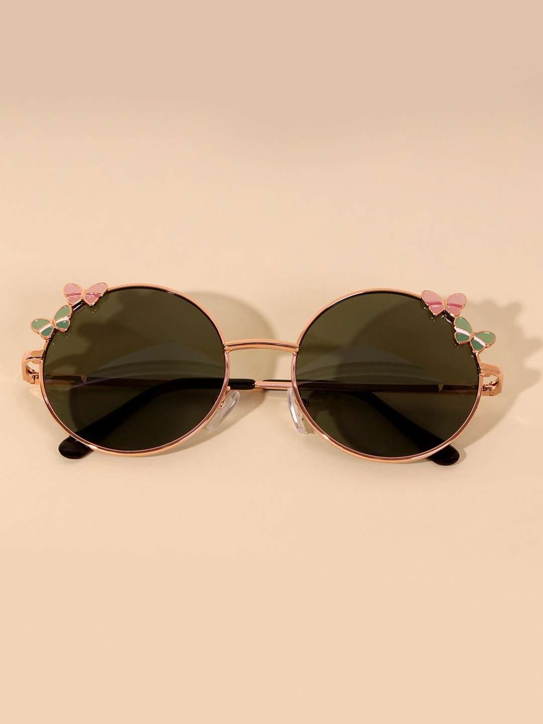 

DukieKooky Kids Round Sunglasses With UV Protected Lens DKSG427C, Green