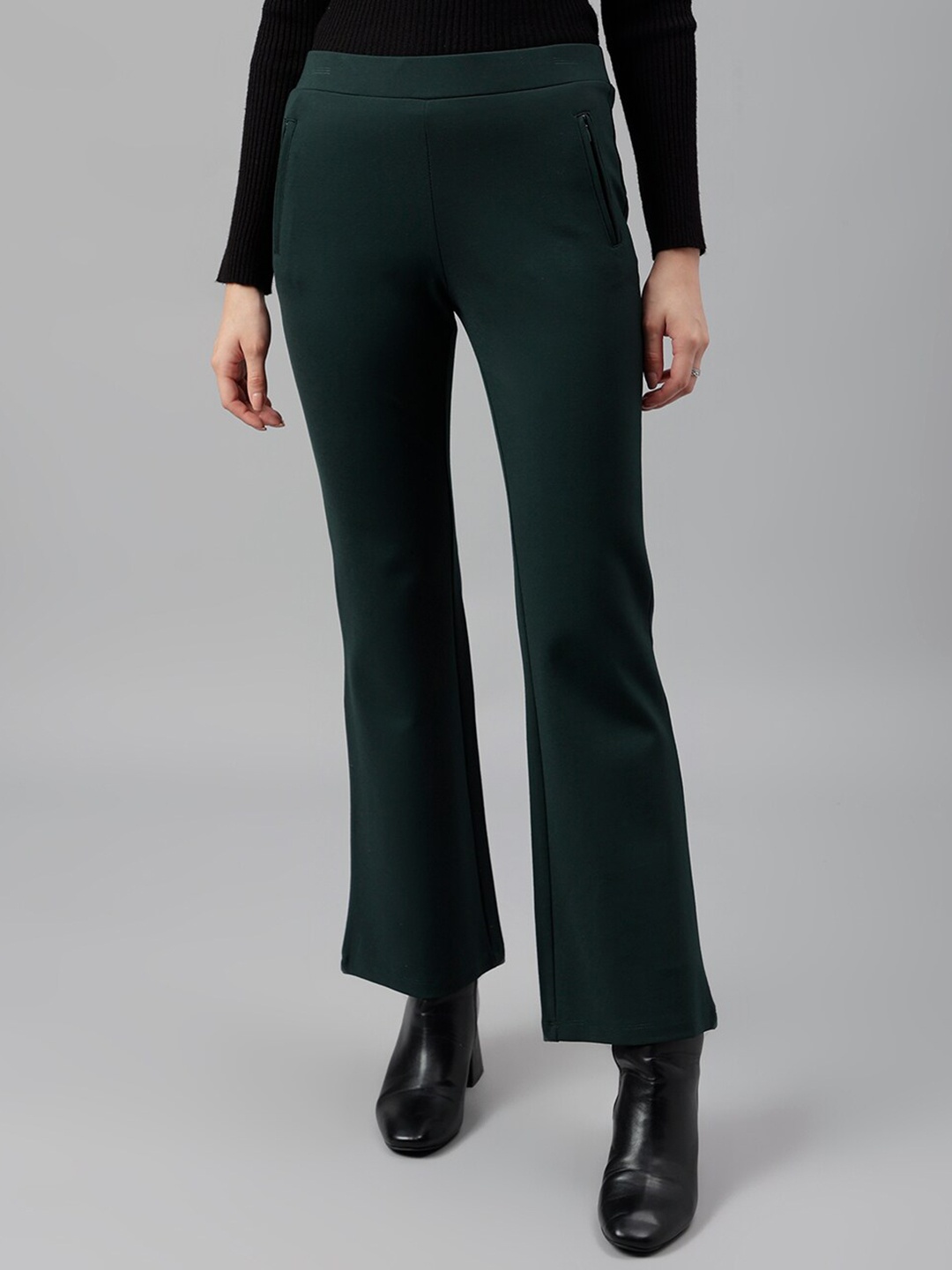 

Latin Quarters Women Mid Rise Jeggings, Green