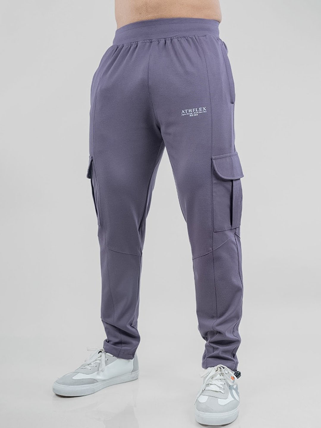 

Athflex Men Cargo Joggers, Grey
