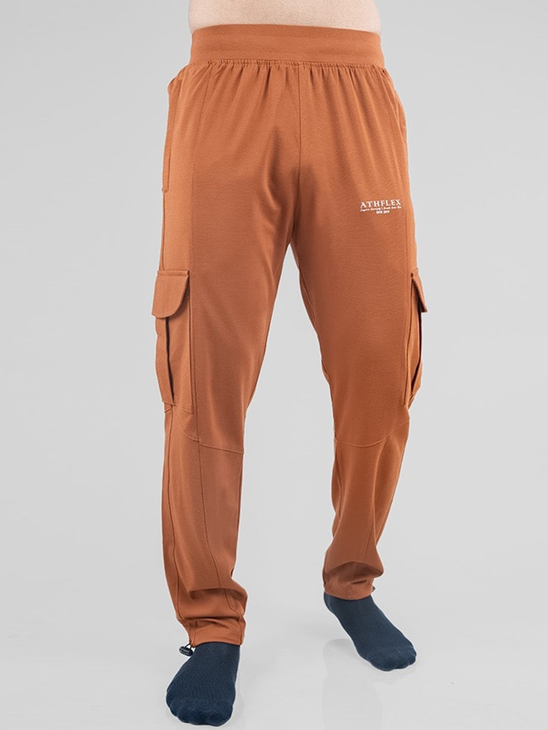 

Athflex Men Mid-Rise Track Pants, Rust