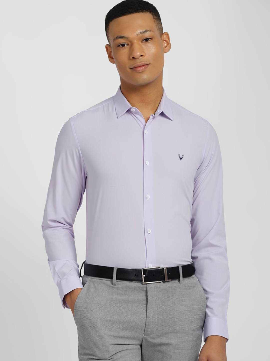 

Allen Solly Slim Fit Pure Cotton Formal Shirt, Purple
