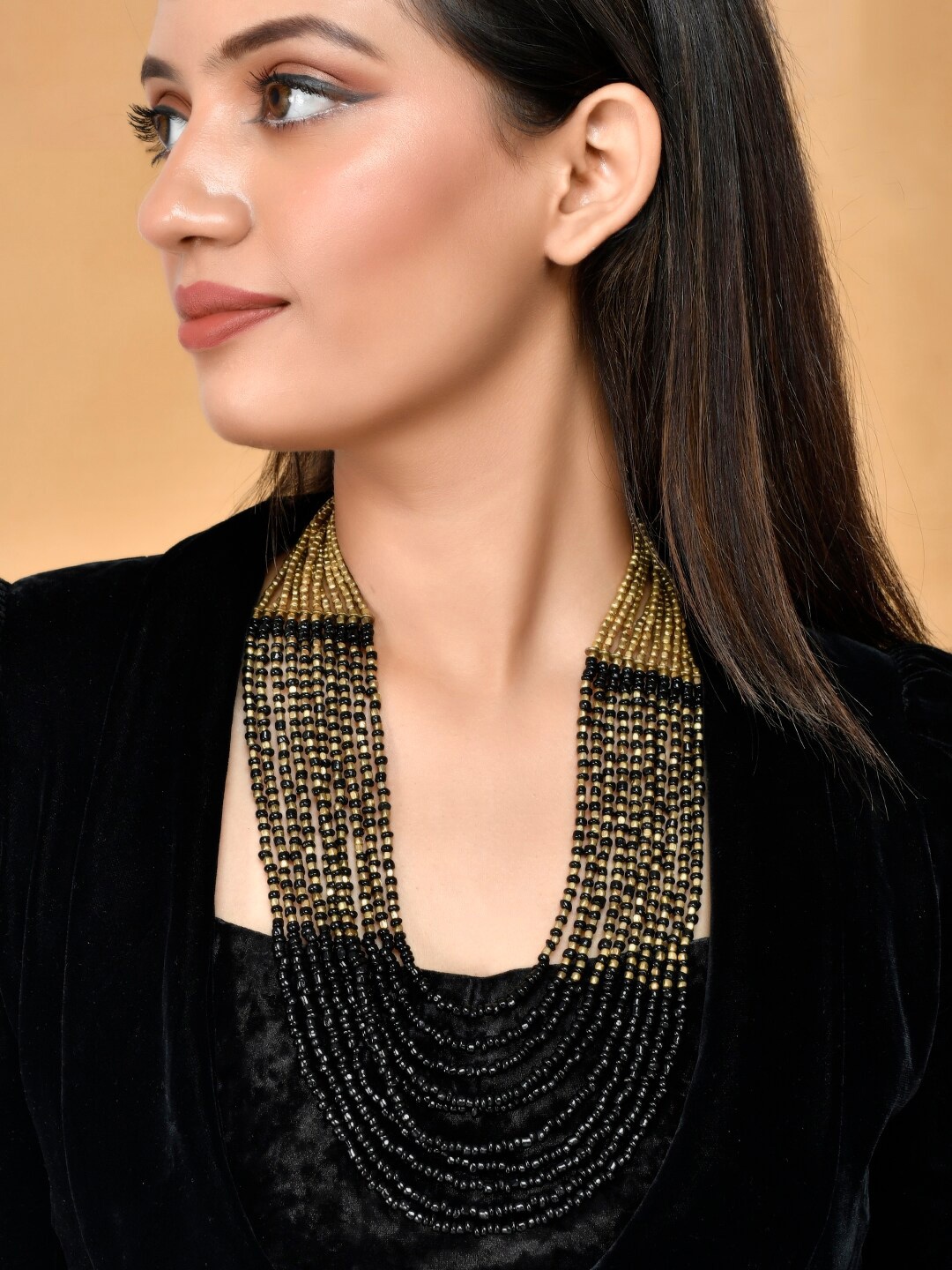 

Infuzze Statement Necklace, Black