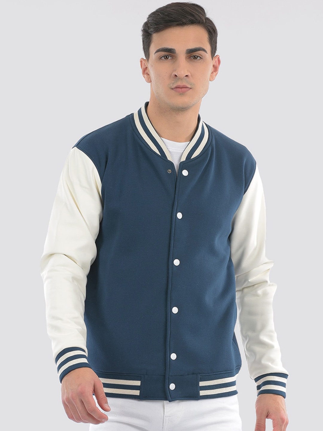 

ONEWAY Men Varsity Jacket, Blue