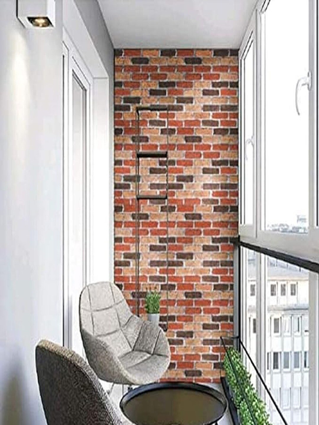 

Univocean Red & Beige Printed Waterproof Wall Sticker