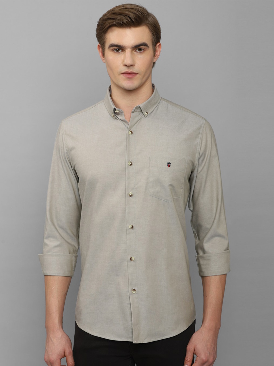 

Louis Philippe Sport Slim Fit Cotton Casual Shirt, Grey